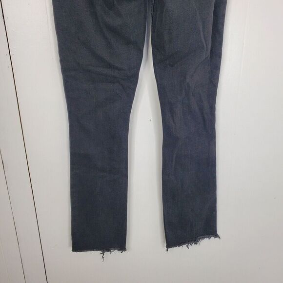 Abercrombie Curve Love Skinny High Rise Jeans Split Hem Front Seam WOmens 0 25 - Picture 6 of 10
